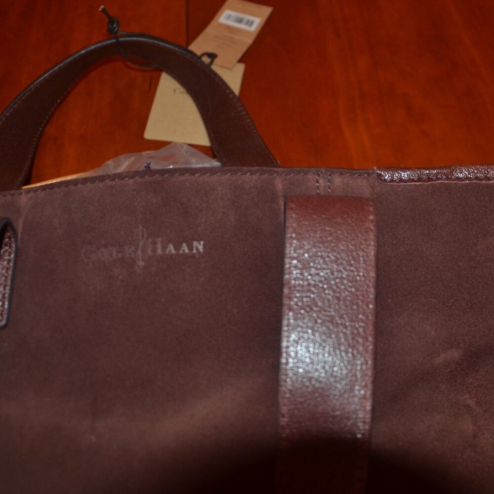 Cole Haan Brown Suede Tote Bag - Picture 6 of 6